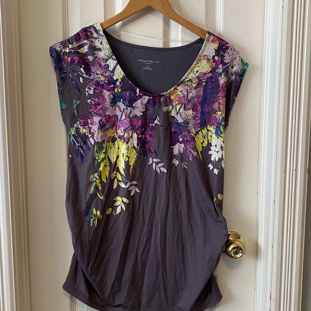 Liz Lange for Target - floral t shirt - S